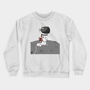 beautiful design of a funny and cute alien Crewneck Sweatshirt